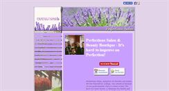 Desktop Screenshot of perfectionssalon.com